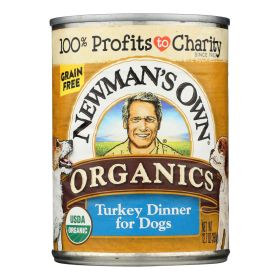 Newman's Own Organics Turkey Grain Free Dinner - Organic - Case of 12 - 12.7 oz.