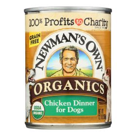 Newman's Own Organics Chicken Grain Free Dinner - Organic - Case of 12 - 12.7 oz.