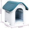 Dog House Blue 23.2"x29.5"x26" Polypropylene