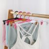 10PCS NonSlip Strengthen Plastic Hanger Bra Rack Soft Underwear Hangers Slip-resistant Magic Underwear Panties Clip